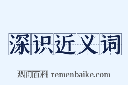 深识近义词是什么意思的图片